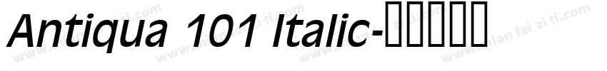Antiqua 101 Italic字体转换
